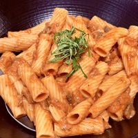 Eggplant pasta  at 17 Plant Based in Evanston