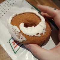 Cinnamon swirl doughnut at LTN - Krispy Kreme - Airside Departures in Luton