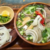 rice noodle soup at Ngoc Hoan Cafe in Seoul