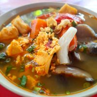vegan bun rieu at Hủ Tiếu Chay in Ho Chi Minh City