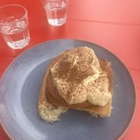Cherry tiramisu roll   at Cowvana in Magdeburg