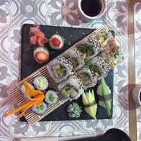 Plateau de sushis vegan  at Sun Sushi and Ramen in Porto