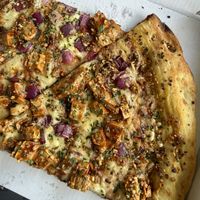 Vegan BBQ Chicken slice  at Mikey's Late Night Slice - Dayton in Dayton