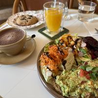 Formule brunch with avocado toast  at Le Goûter Parisien in Paris
