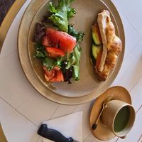the savory croissant at Le Goûter Parisien in Paris