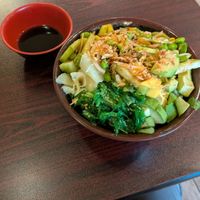 Custom poke bowl at Bamboo House Restaurant in Euless