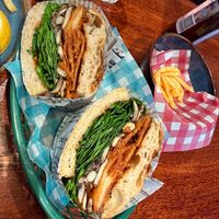 Mushroom sando. at Chacha Bar in Adelaide