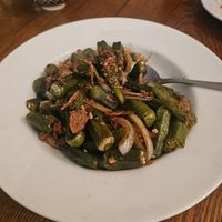 Okra Stirfry at Pachi Pachi in Perth