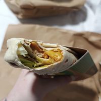 Great imitator wrap with pineapple at Nando's - Bethnal Green in East London