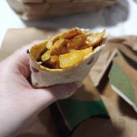 Great imitator wrap with pineapple at Nando's - Bethnal Green in East London