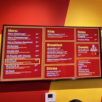 menu  at Mr.Charlie's in San Diego