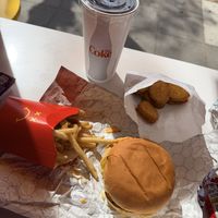 I got the Mr Royal meal with plant based nuggets with Mr Royal sauce. SLAPPPED!!!!  at Mr.Charlie's in San Diego