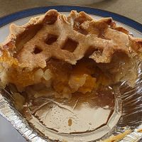 Generous filling in the peach pie at Cherry Pie - American Dessert Pies in Melbourne