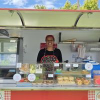 The pop up van at the Williamstown Farmers Market at Cherry Pie - American Dessert Pies in Melbourne