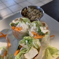 Fresh spring rolls at My Thai Vegan Cafe in Boston