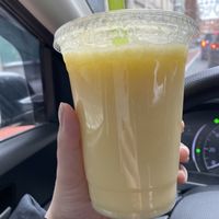Mango tea at My Thai Vegan Cafe in Boston