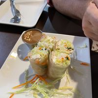 Spring rolls (bad pic they look better in person lol) at My Thai Vegan Cafe in Boston