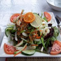 Thai basil salad at My Thai Vegan Cafe in Boston