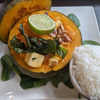Pumpkin curry at My Thai Vegan Cafe in Boston