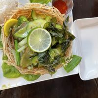 Birds nest   at My Thai Vegan Cafe in Boston