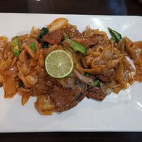 Pad See Ew at My Thai Vegan Cafe in Boston