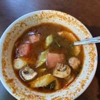 tom yum goong at My Thai Vegan Cafe in Boston