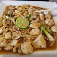 Ginger Tofu at My Thai Vegan Cafe in Boston