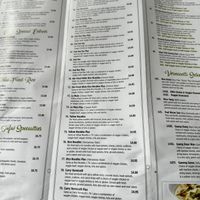 Menu as of 07/04/24  at My Thai Vegan Cafe in Boston