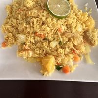 Pineapple Fried Ricee  at My Thai Vegan Cafe in Boston
