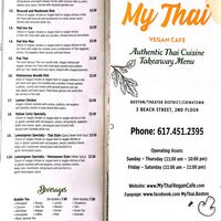  at My Thai Vegan Cafe in Boston