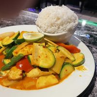Red curry with tofu   at My Thai Vegan Cafe in Boston