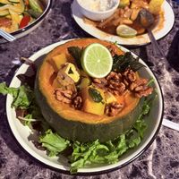 Pumpkin curry  at My Thai Vegan Cafe in Boston