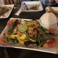 Pineapple lemon grass ‘chicken’ at My Thai Vegan Cafe in Boston