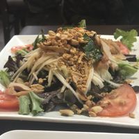 Green papaya salad  at My Thai Vegan Cafe in Boston