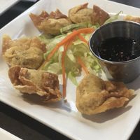 Fried dumpling appetizer  at My Thai Vegan Cafe in Boston
