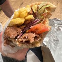 Vegan wrap  at Hungrill in Cambridge
