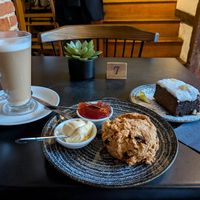 Vegan food options at Tiny Tim's Tearoom in Canterbury