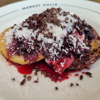 Cherry Ripe pancakes at Farm Girl Paddington - Market Halls in London
