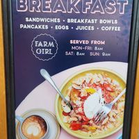 Outdoor poster at Farm Girl Paddington - Market Halls in London