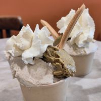 Ice-cream w/chantilly at LaCrèma  in Paris