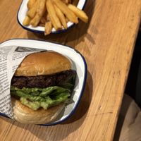 Vegan burger  at Martha's Delicious Burgers in Berlin