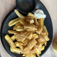 Fish and chips 🍟  at Apple & Eve Vegan und tierisch lecker in Bremen