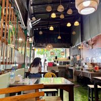 Inside the restaurant- seating   at J-DEE VEGAN in Chiang Mai