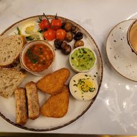 Vegan full "English" breakfast at La Dolce London in London