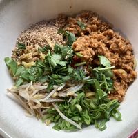 No broth ramen   at Luckyman Noodles in Milan