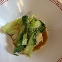 Pak choy  at Luckyman Noodles in Milan