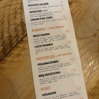   at Luckyman Noodles in Milan