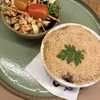 escondidinho de shimeji com pure de aipim  at Puro Saudável - Restaurante de Comida Natural in Salvador