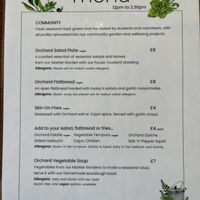 Lunch menu  at Heart & Soul in Newquay