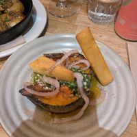 Roasted squash with polenta at Poco Tapas Bar - Bristol in Bristol